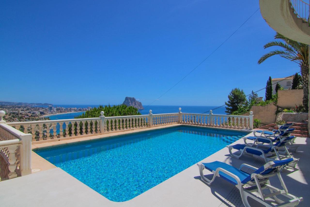 Villa Con Piscina Y Vistas Al Mar - Mar 27 H Calp Exterior foto